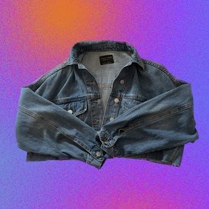 cropped denim jacket